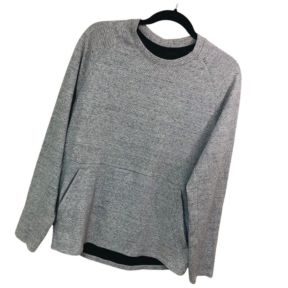 Lululemon At Ease Crewneck Sweatshirt Gorpcore Minimalist Grey Textured Mens M